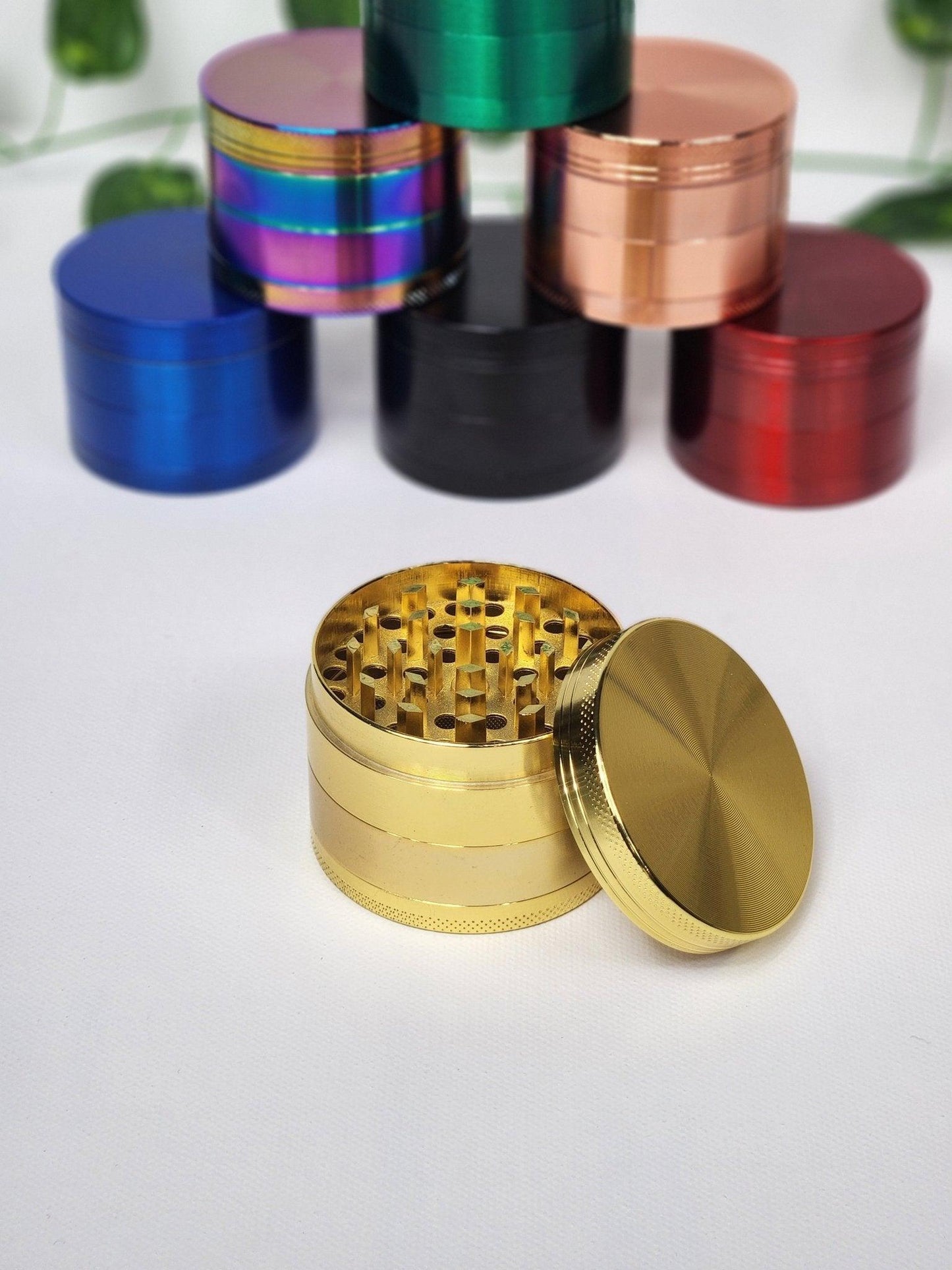 Gold - 4-Part Metal Herb Grinder - The Bud Butler