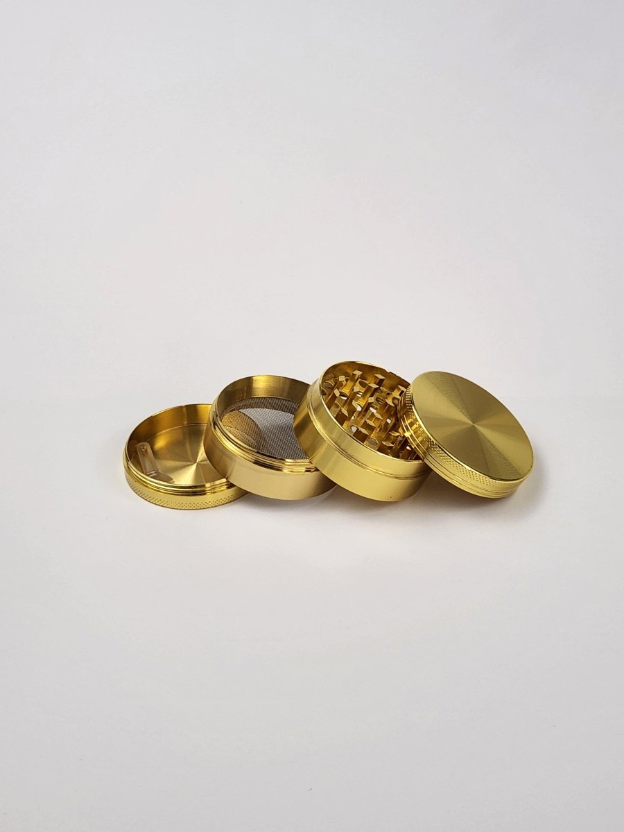 Gold Herb Grinder - The Bud Butler
