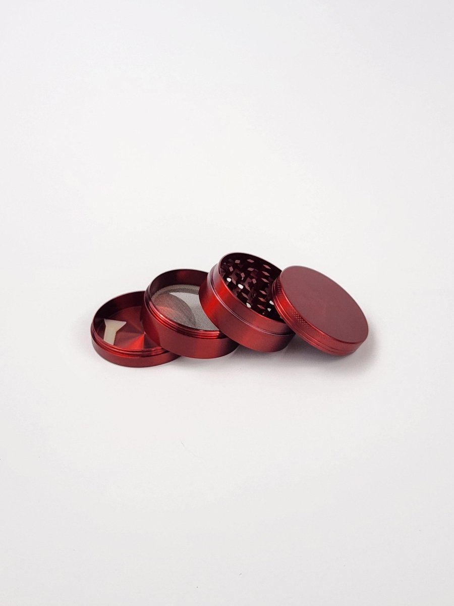 Red Herb Grinder - The Bud Butler