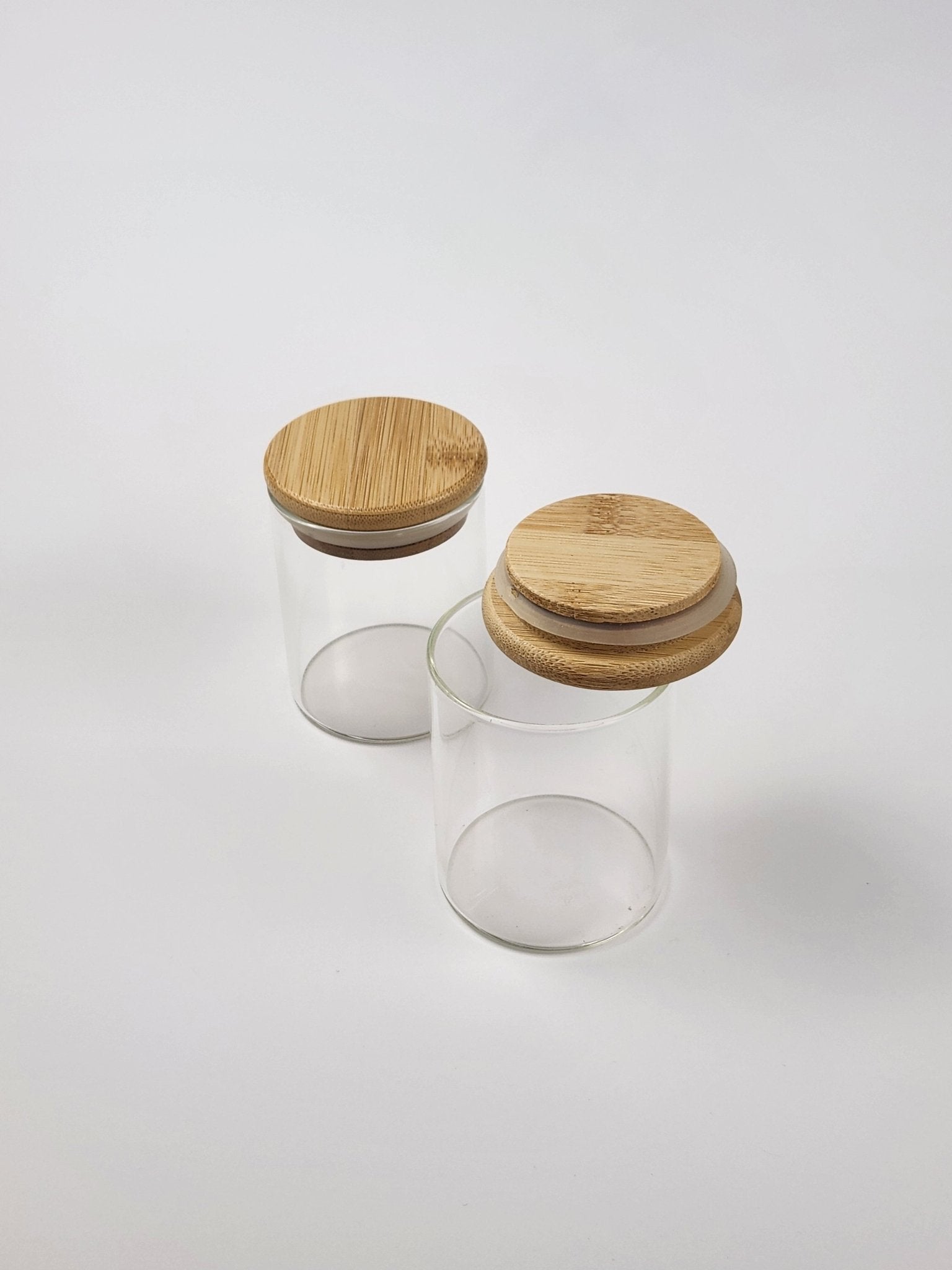 Bamboo & Glass Stash Jar - The Bud Butler