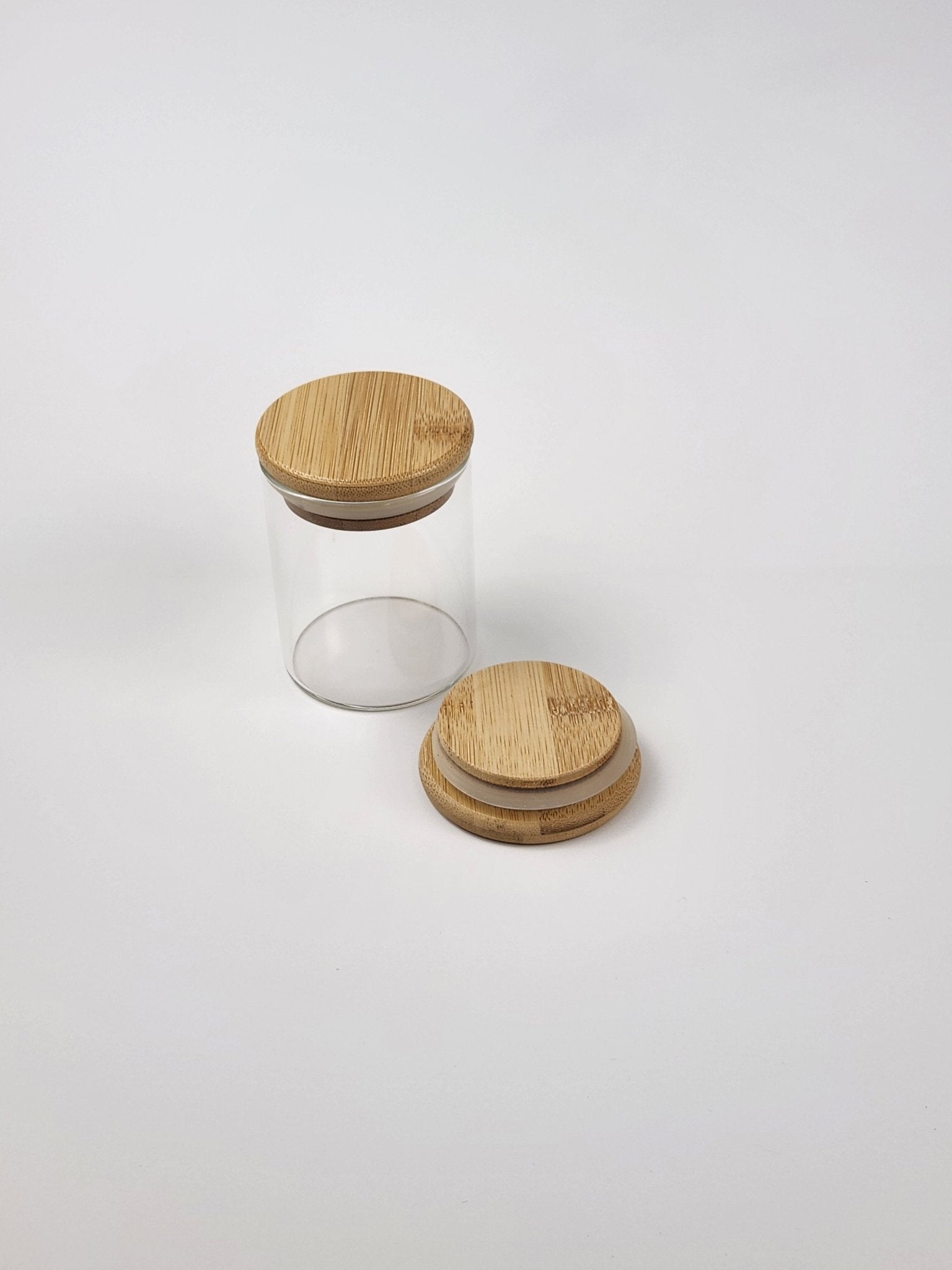 Bamboo & Glass Stash Jar - The Bud Butler