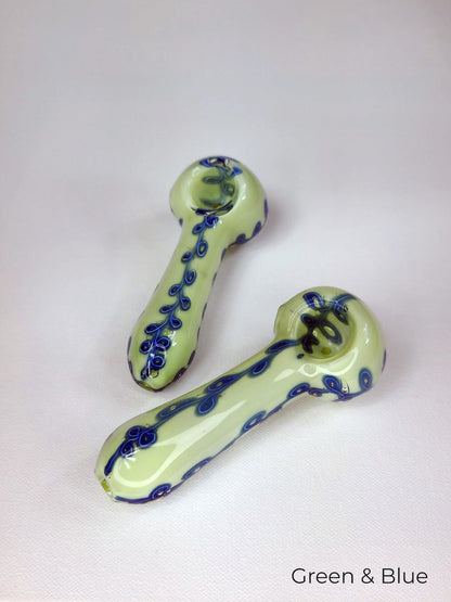Bubble Vine Glass Pipe - The Bud Butler