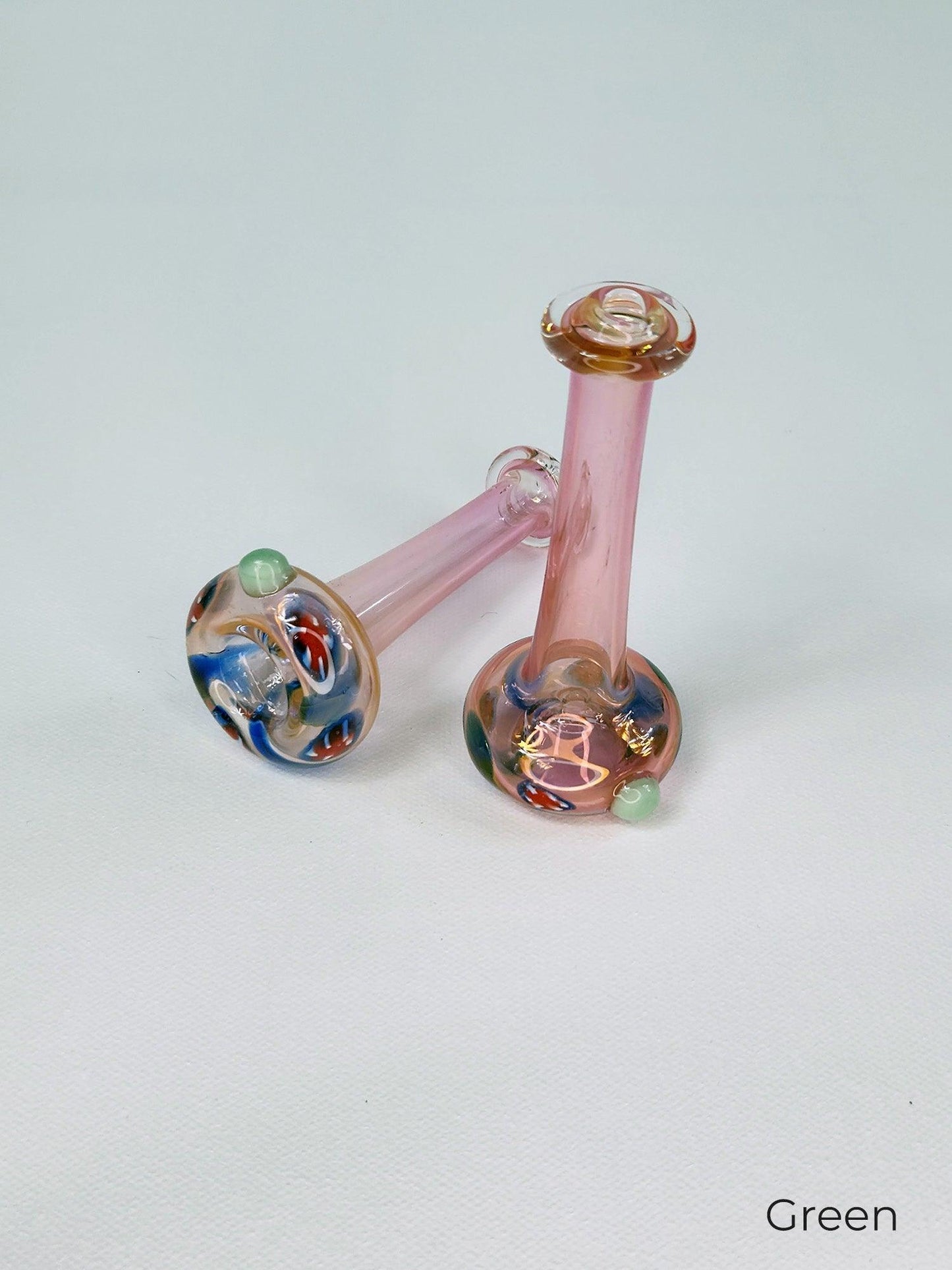 Pink Flower Chillum - The Bud Butler