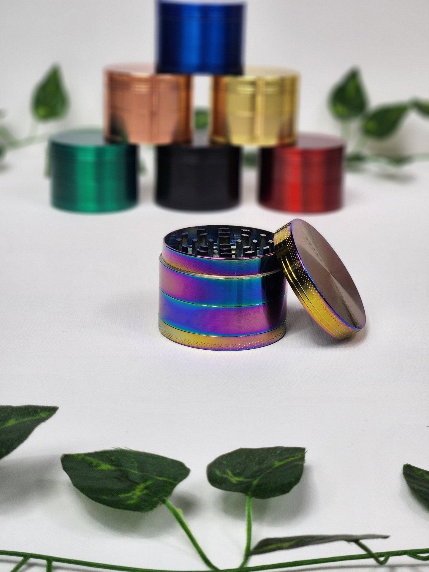 Rainbow - 4-Part Metal Herb Grinder - The Bud Butler