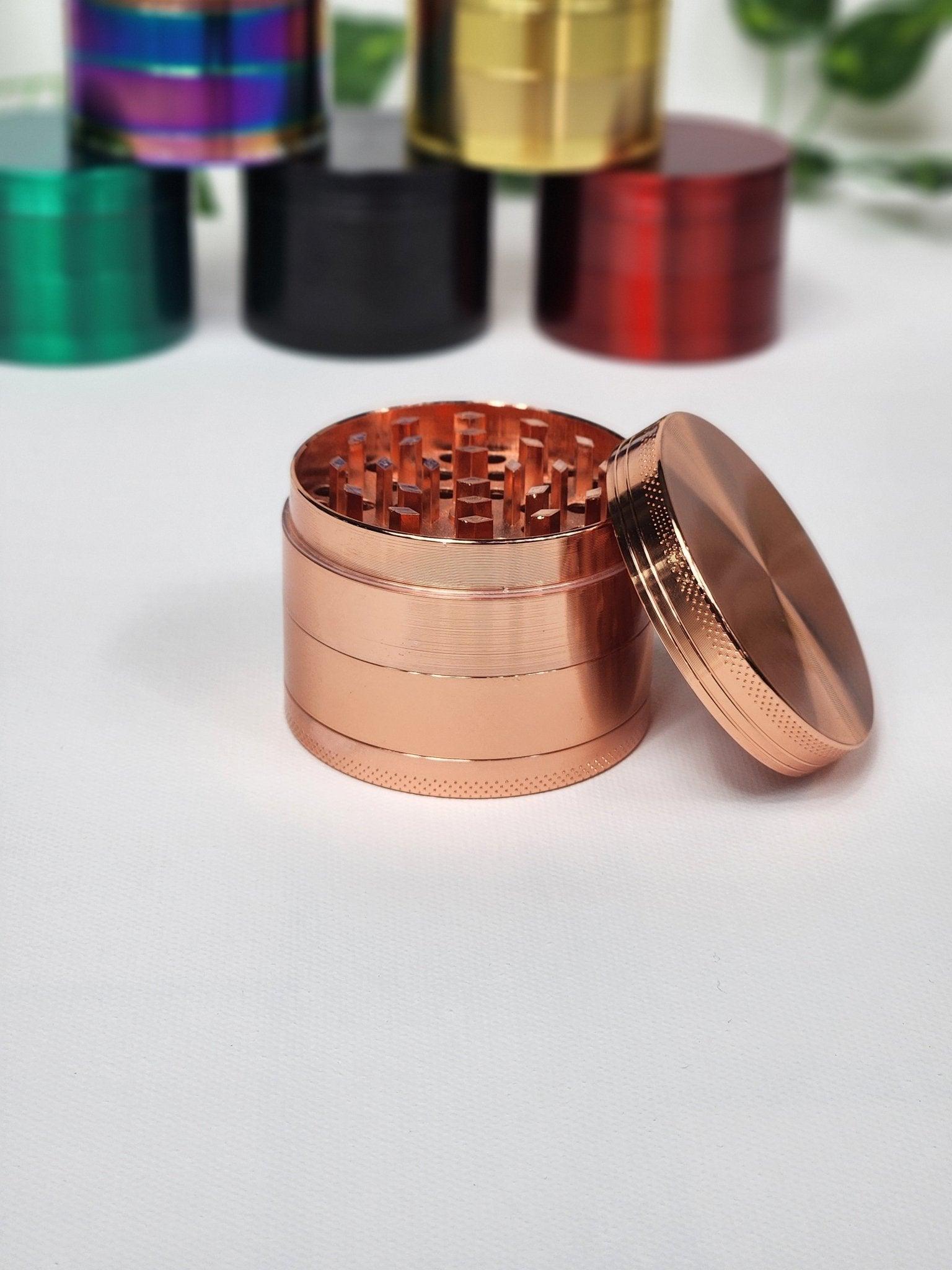 Rose Gold - 4-Part Metal Herb Grinder - The Bud Butler